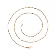 Apzeltīta , smalka ķēdīte ar Figaro pinumu